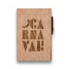 Cajapito madera Casa del Carnaval grabada
